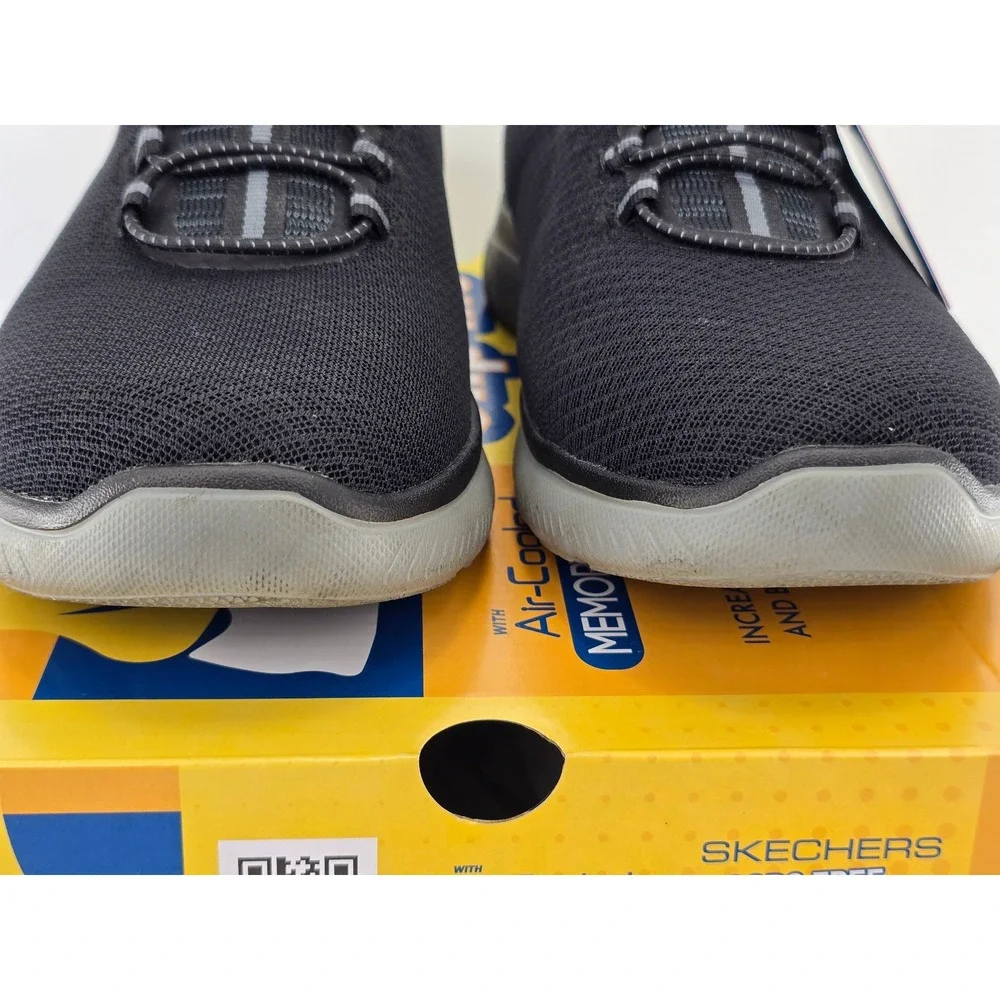 Skechers Summits High Range Hands Free Slip-ins Mens 8.5 Wide Black/Charcoal New